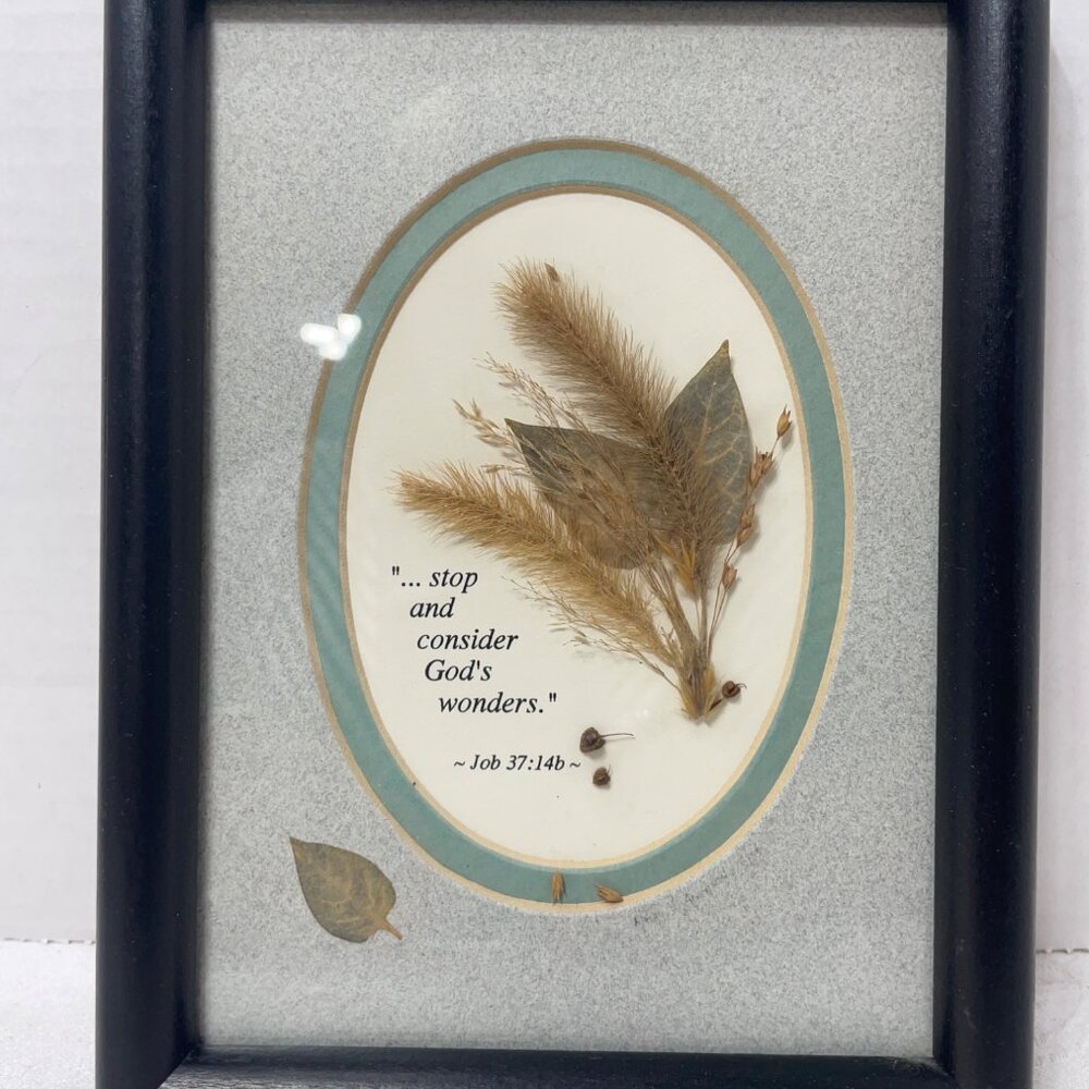 Framed Creations By Naomi & Sue 6"x8" Nature Art With Bible Verse